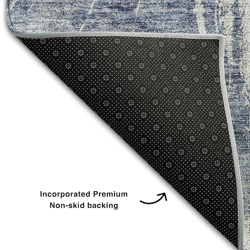 Premium Washable Super Soft Abstract Woodgrain Mayfield Rug