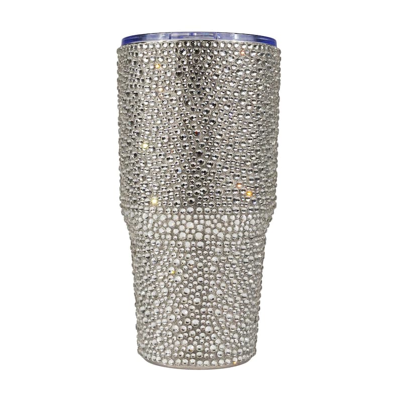 Sparkles Home Strass Stainless Steel Tumbler - Silver