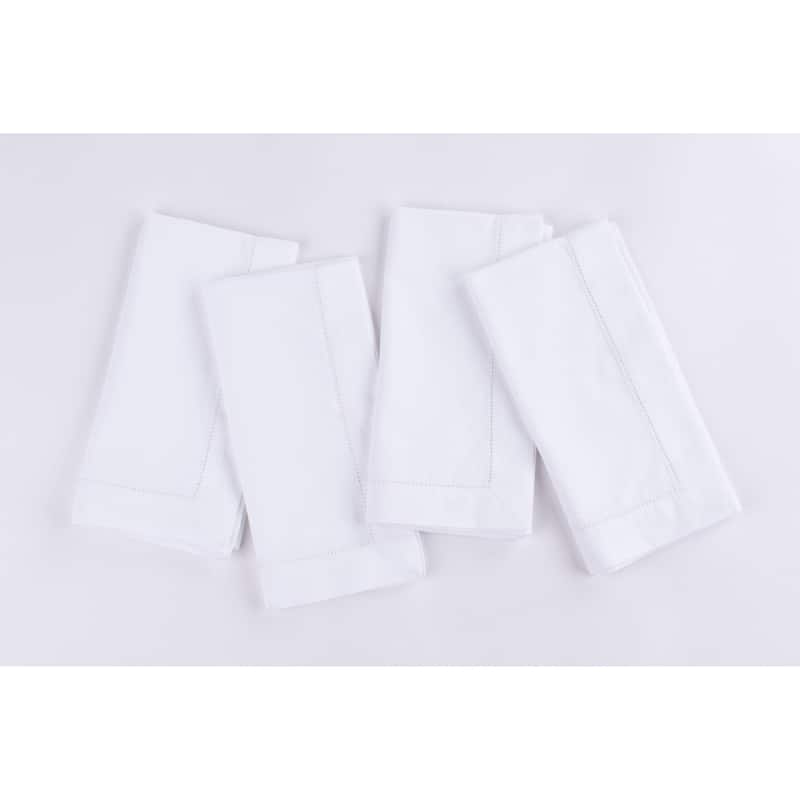 Milan Dinner Napkin Set (Set of 4) - White