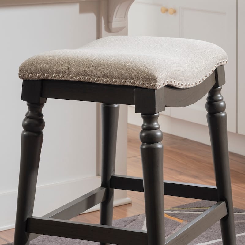 Hayes Big and Tall Backless Rustic Farmhouse Counter Stool