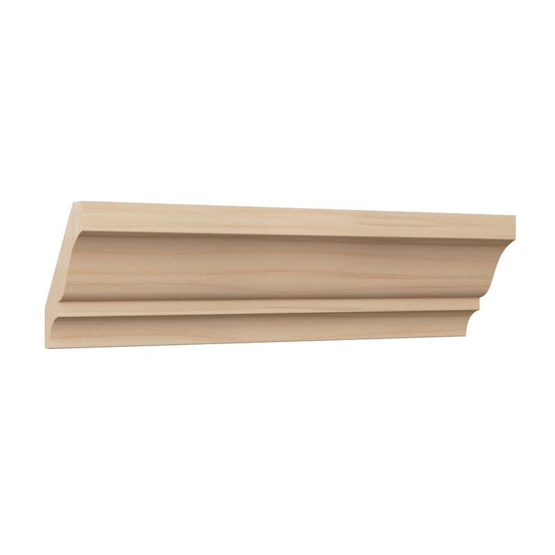 WM52: 2-1/4-in H x 1-2/3-in P x 2-3/4-in F x 96-in L Americraft Solid Hardwood Stain Grade Crown Moulding