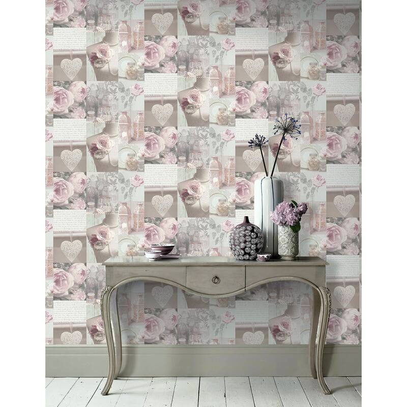 Arthouse Irene Blush Charlotte College Wallpaper