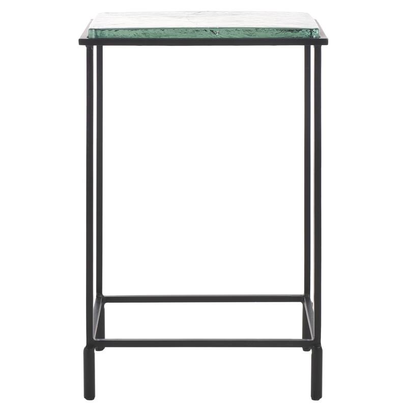 SAFAVIEH Couture Ferguson Cast Glass Accent Table - 14Wx10Dx21H
