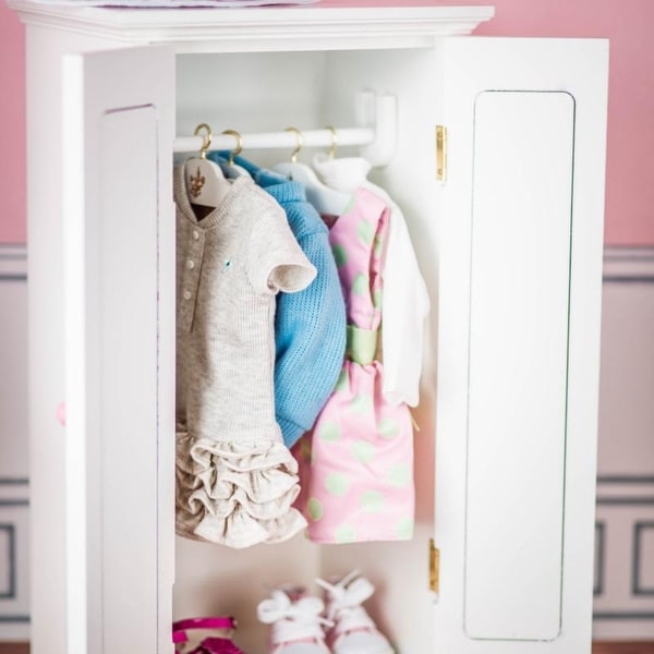 18 inch doll clothes closet