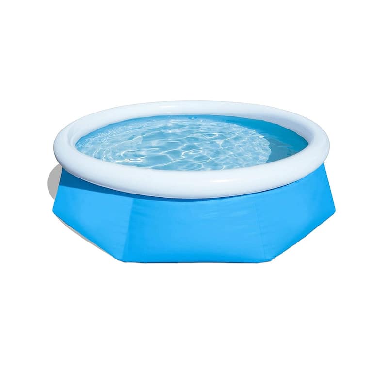12ft Round Inflatable Easy Set Kids Swimming Pool with Filter Pump