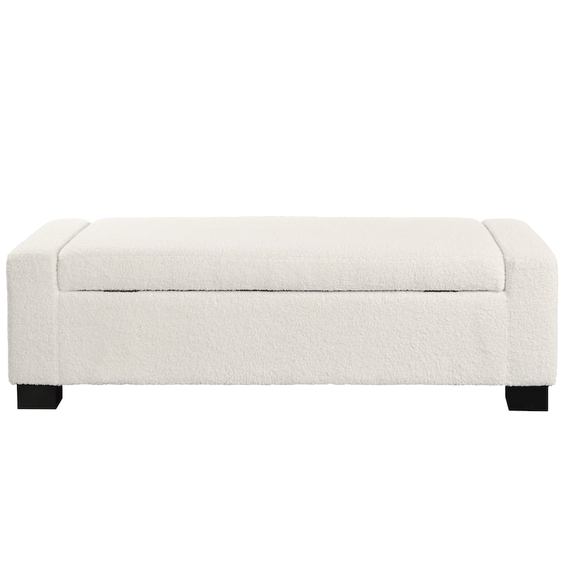 Maddie Fabric Storage Ottoman Bench by Christopher Knight Home