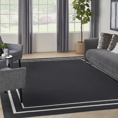 Nourison Essentials Indoor/Outdoor Solid Area Rug