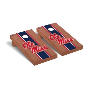 Ole Miss Rebels Rosewood Cornhole Board Set