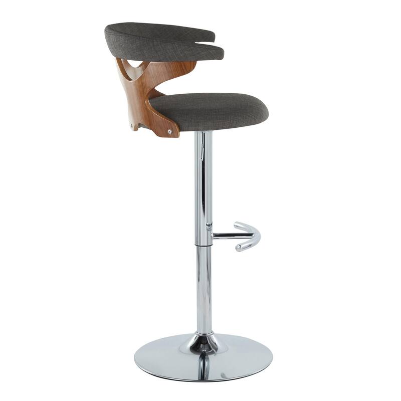Carson Carrington Viby Adjustable Bar Stool with Rounded T Footrest (Set of 2)