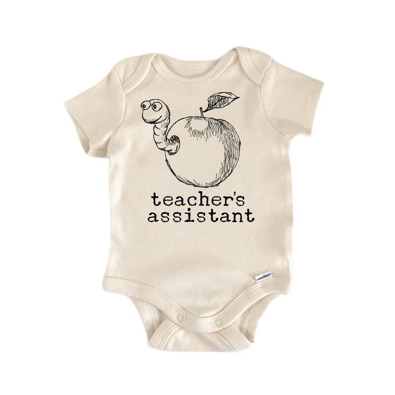 Teachers Assistant Bookworm - Baby Boy Girl Clothes Infant Bodysuit Funny Cute Newborn - Pink - 0-3M