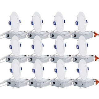 Shop 5 Ridged Baffle Round Trim Recessed Lighting Kit 4 Pack