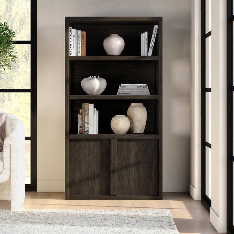 Savin 67.5" Tall Rectangular Bookcase - 67.5" Tall