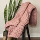 preview thumbnail 22 of 42, Donna Sharp Chunky Knit Throw Mauve