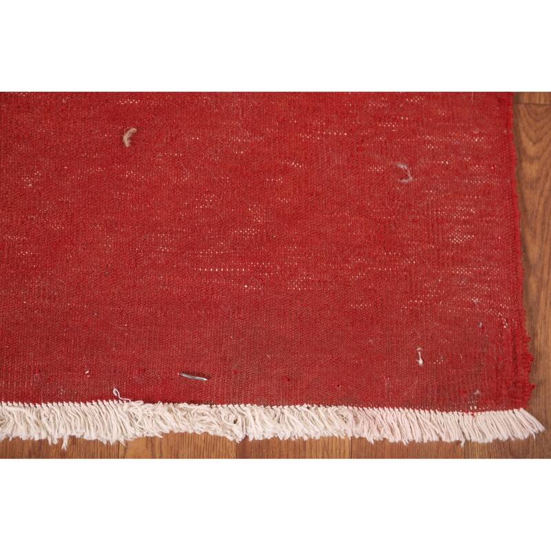 Geometric Turkoman Persian Square Rug Hand-Knotted Wool Carpet - 3'4" x 3'4"