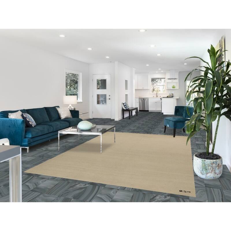 Contemporary Gabbeh Oriental Area Rug Hand-Knotted Wool Carpet - 6'5"x 9'7"