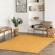 preview thumbnail 32 of 48, Brooklyn Rug Co Jacky Classic Jute Blend Area Rug 4' x 6' - Yellow