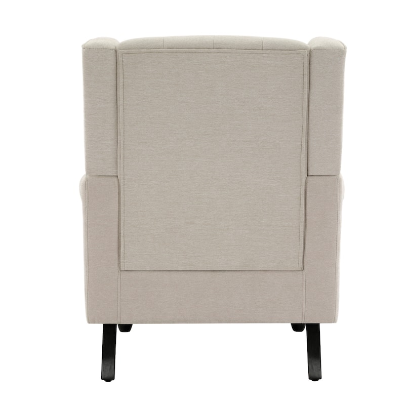 Modern Button Tufted Wingback Accent Chair Upholstered Armchair