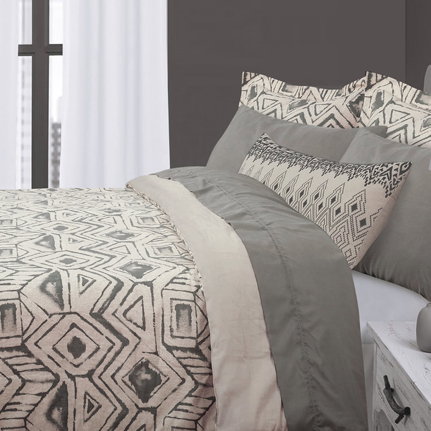 Exclusivo Mezcla 3 Pieces Cotton Comforter Set, Soft Bohemia Bedding Sets,  Rich Paisly, Reversible and Decorative, King Size (92x104 inch) 