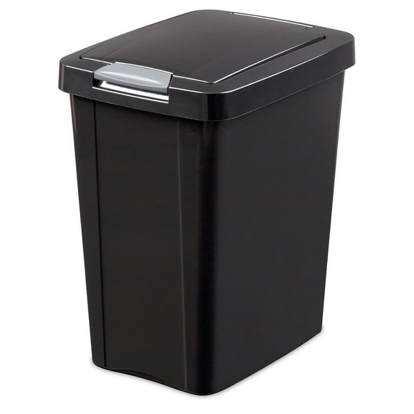 Sterilite 7.5 Gallon TouchTop Wastebasket with Titanium Latch