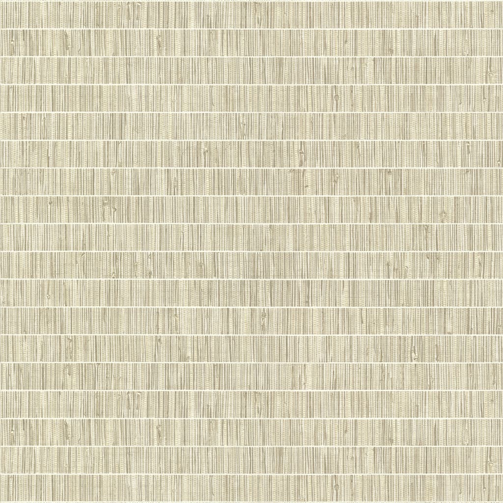 Warner Luz Grey Faux Grasscloth Wallpaper