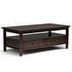 preview thumbnail 41 of 76, WYNDENHALL Norfolk Wood Transitional Coffee Table - 48 Inches wide