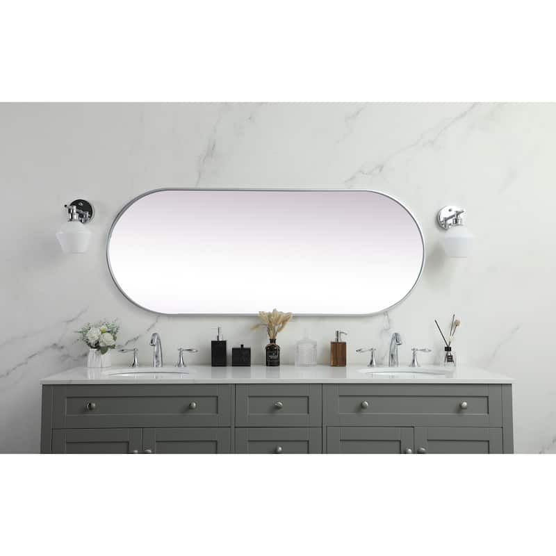 Elegant Lighting MR2A2460 Asha 24" W x 60" H Oval Framed Bathroom