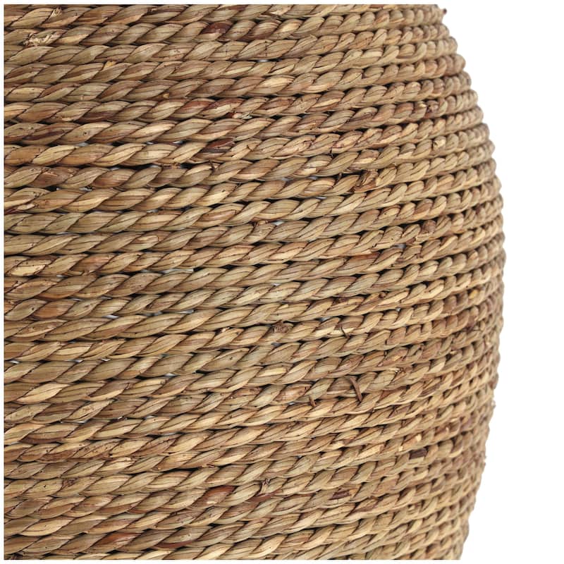 Seagrass Handmade Tall Wrapped Decorative Vase - Brown - Roche River Decor