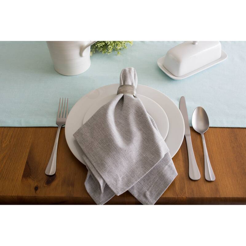 Design Imports Solid Chambray Table Runner (0.25 inches high x 14 inches wide x 72 inches deep)