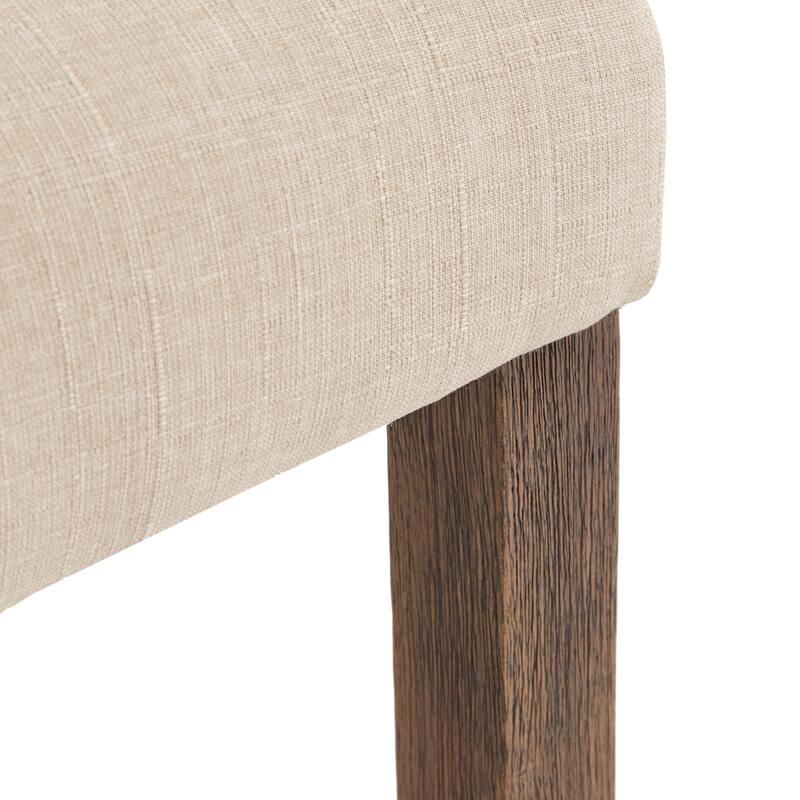 Kimpton Linen Curved Back Tufted Dining Chair (Set of 2) by iNSPIRE Q Artisan