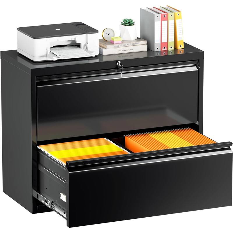 Suncrown 2 Drawer Metal Lateral File with Lock On Sale Bed