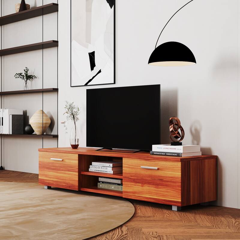 TV Stand for 70 Inch TV Stands, Media Console Entertainment Center