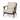 Olympus VI Beige Fabric w/ Medium Brown Solid Wood Frame Accent Chair - 28.0L x 31.0W x 32.0H