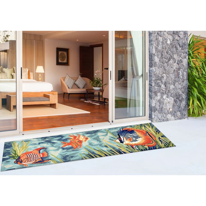 Liora Manne Ravella Tropical Fish Indoor/Outdoor Rug