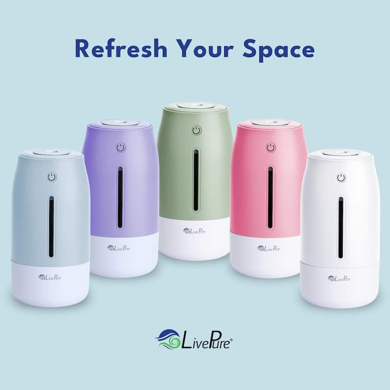 LivePure LP250 Aqua Glo Portable Cool Mist Humidifier