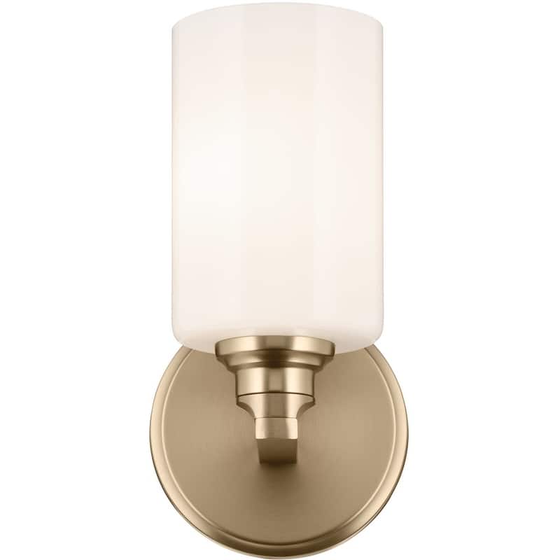 Kichler 55224 Gioe 10" Tall Bathroom Sconce with Opal Glass Shade