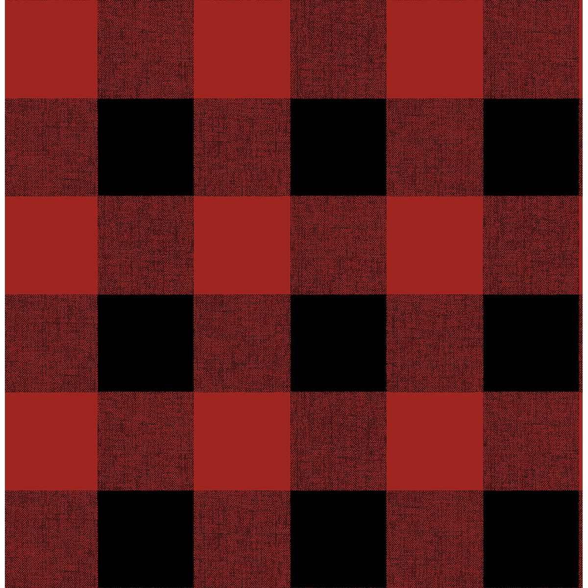 NextWall Buffalo Plaid Christmas Peel and Stick Wallpaper - 20.5 in. W x 18 ft. L