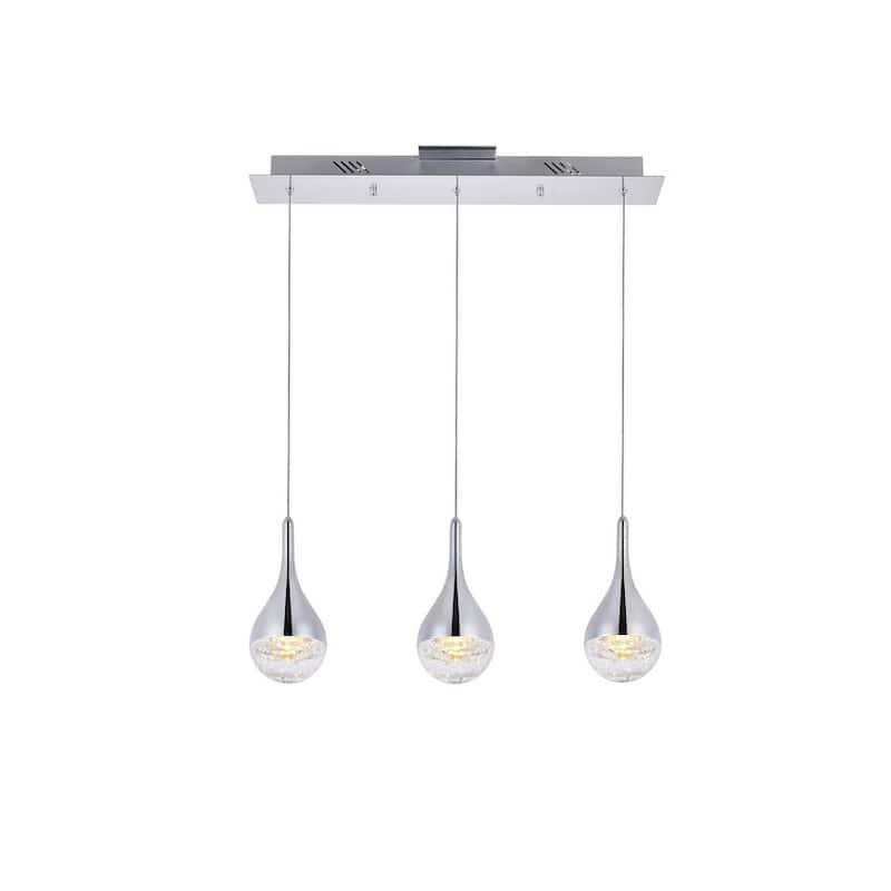 Elegant Lighting 3803D24 Amherst 3 Light 24" Wide LED Suspension