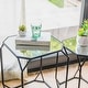 preview thumbnail 18 of 19, Glitzhome Modern Metal Glass Accent Table Nesting Side Table(Set of 2)