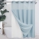 preview thumbnail 9 of 111, No Hook Waffle Weave Shower Curtain with Snap-in Liner