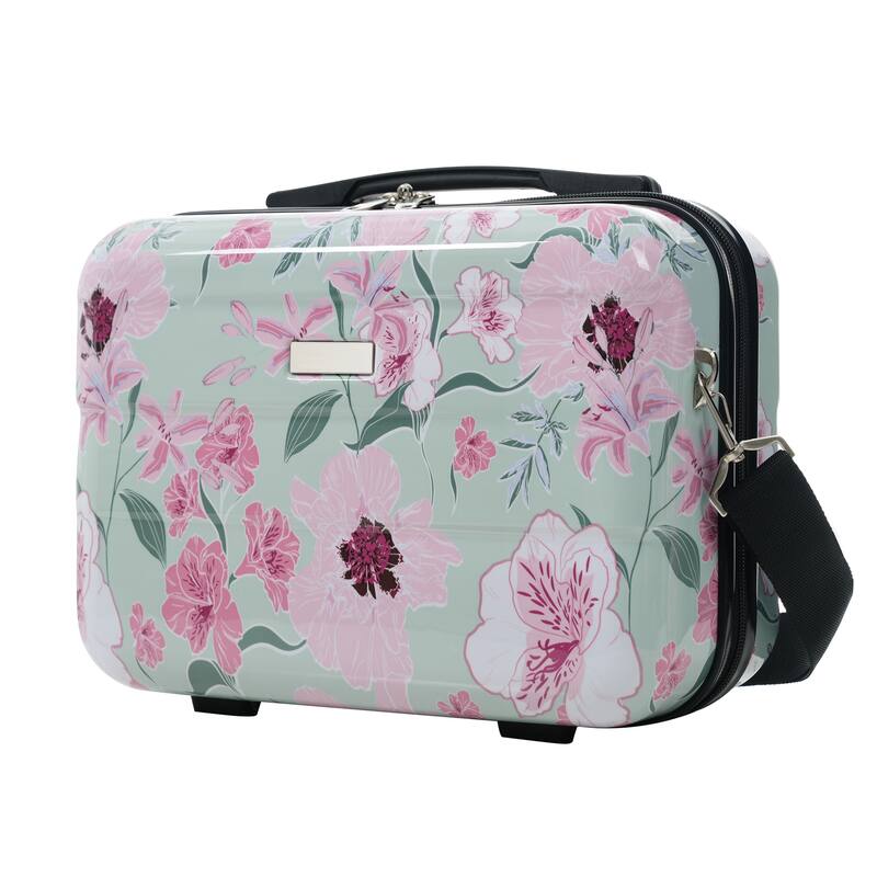 Luggage Sets New Model PC 5pcs, Hardside Lightweight Durable 20IN 24IN 28IN Suitcases with 8" 14" Cases with Lock Spinner Wheels