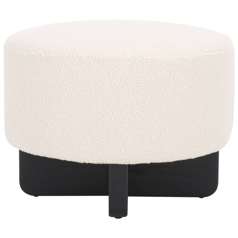 SAFAVIEH Home Riah Boucle Round Ottoman