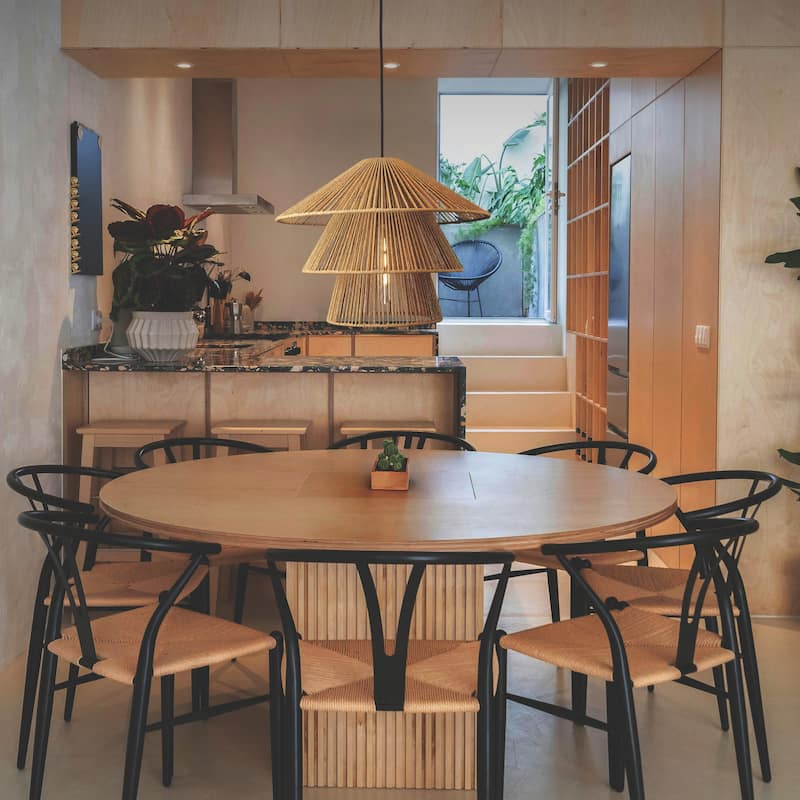 Innovations Lighting Canton - 1 Light 19" Cord Hung Pendant - Matte Black Finish - Natural Shade