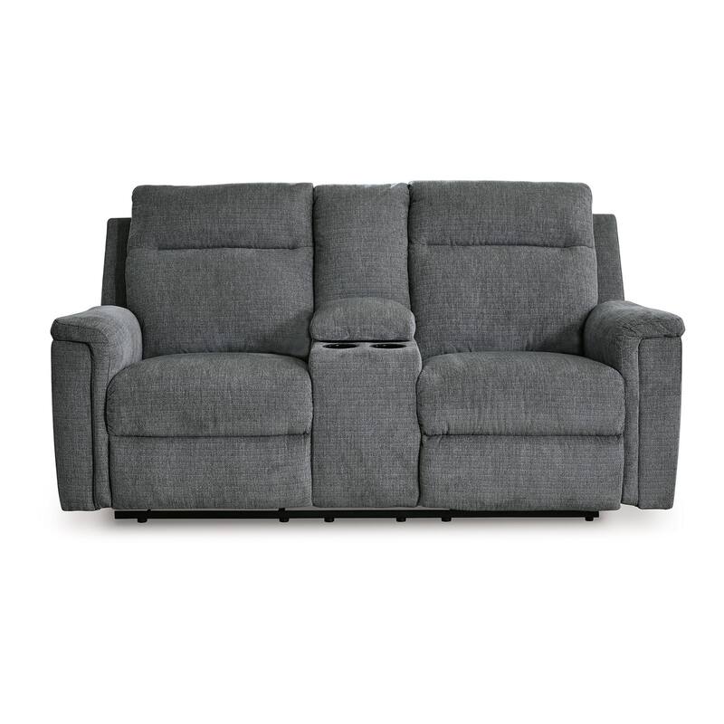 Jinu Power Recliner Loveseat, 75 Inch Gray Polyester Micro Chenille