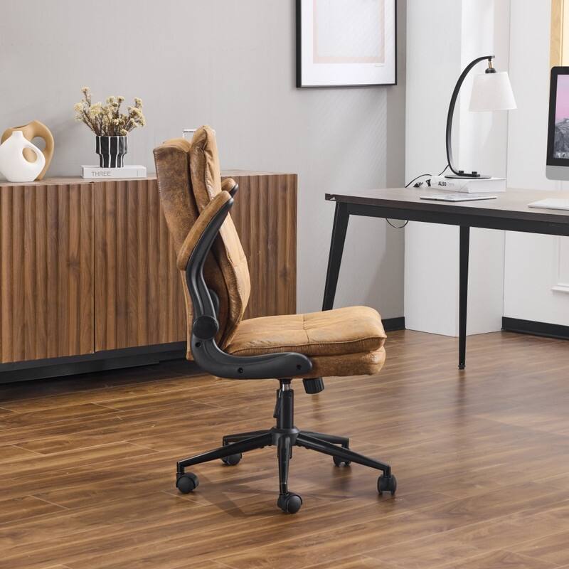 25.6 Inch Adjustable Armrest Dual Purpose Leg Swivel Office Chair With Spikes