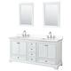Option White, Chrome Trim, White Quartz Top