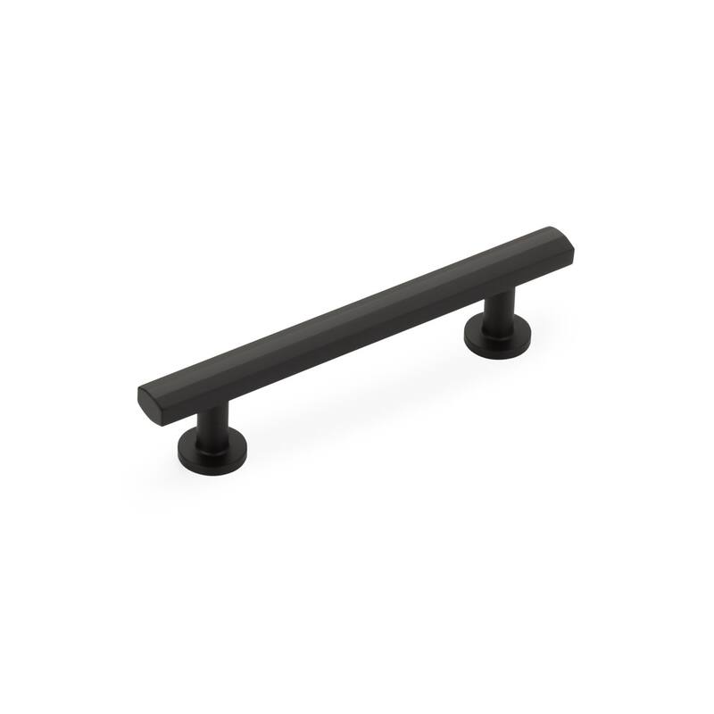 Schaub and Company Heathrow 4" Center to Center Contemporary Solid - Matte Black