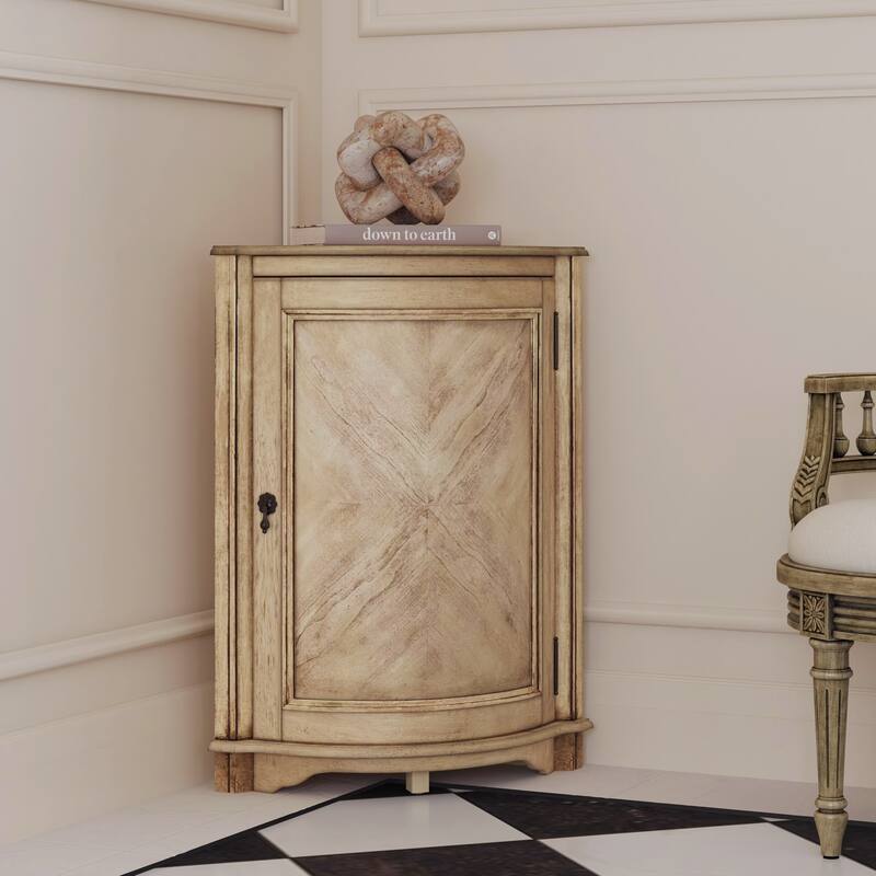 Durham Corner Cabinet - Antique Beige
