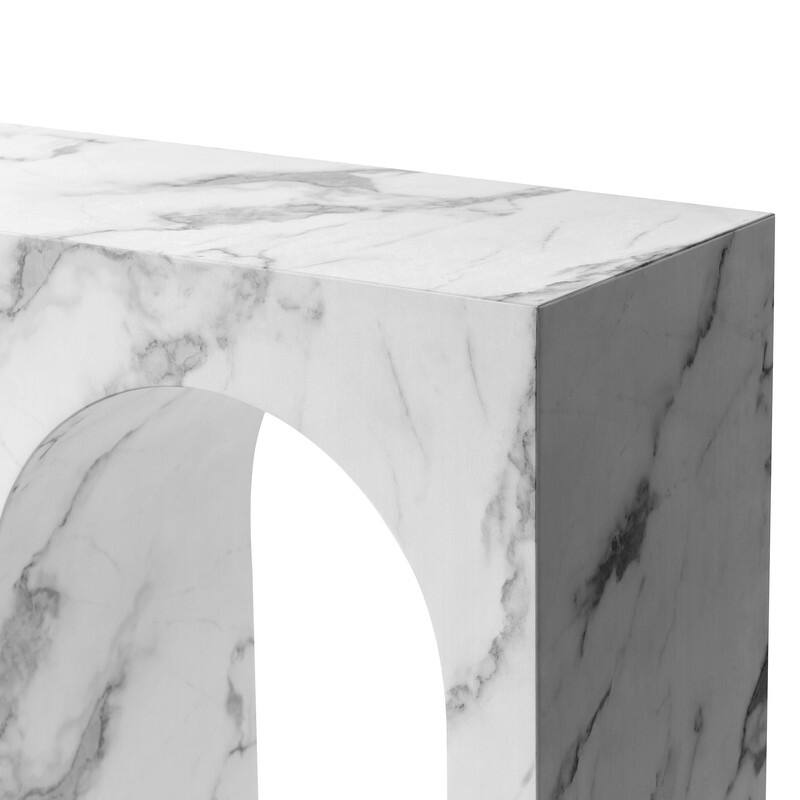 43" Marble Console Table