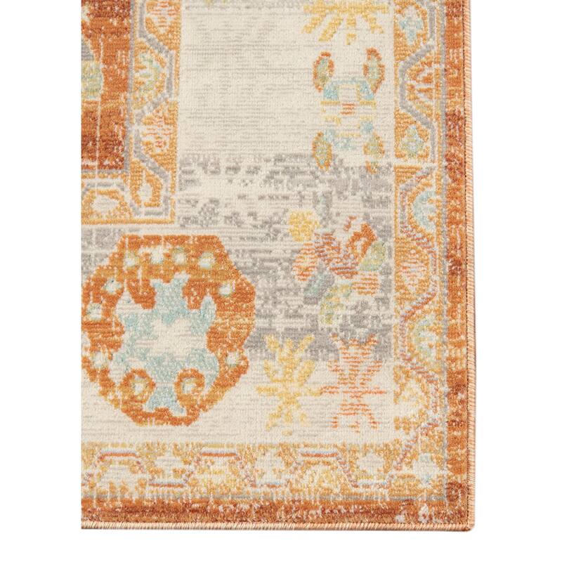 Bohdanna Bordered Indoor/Outdoor Tropical Area Rug