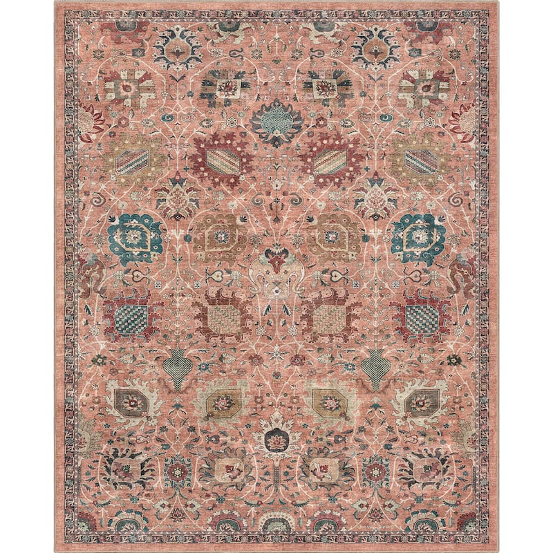 Well Woven Apollo Serapi Vienna Medallon Vintage Flat-Weave Area Rug